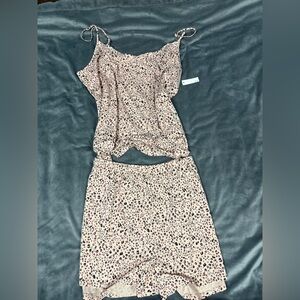 Amazon Essentials Leopard Print Skirt Set